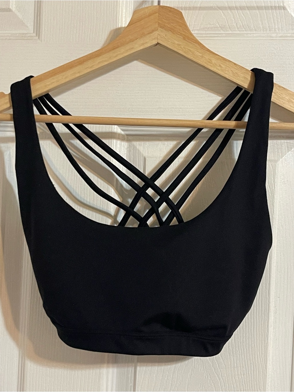 Black Strappy Back Bralette